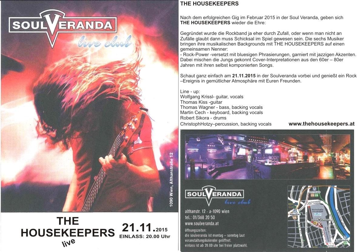 THE HOUSEKEEPERS LIVE